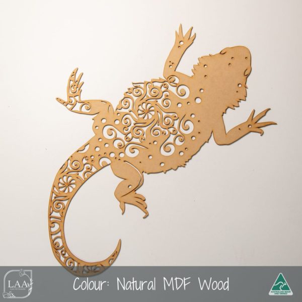 Lizard Gecko Craft Shapes Embellishments 3mm MDF Wood Design Project 