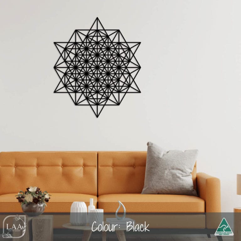 64 Tetrahedron Grid - Laser Art Australia